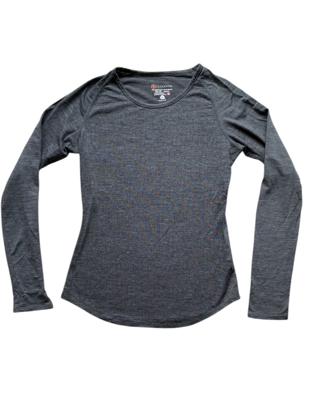 Cloudveil Women's Gray 100% Merino Wool Long Sleeve Base Layer Canada Size XS
